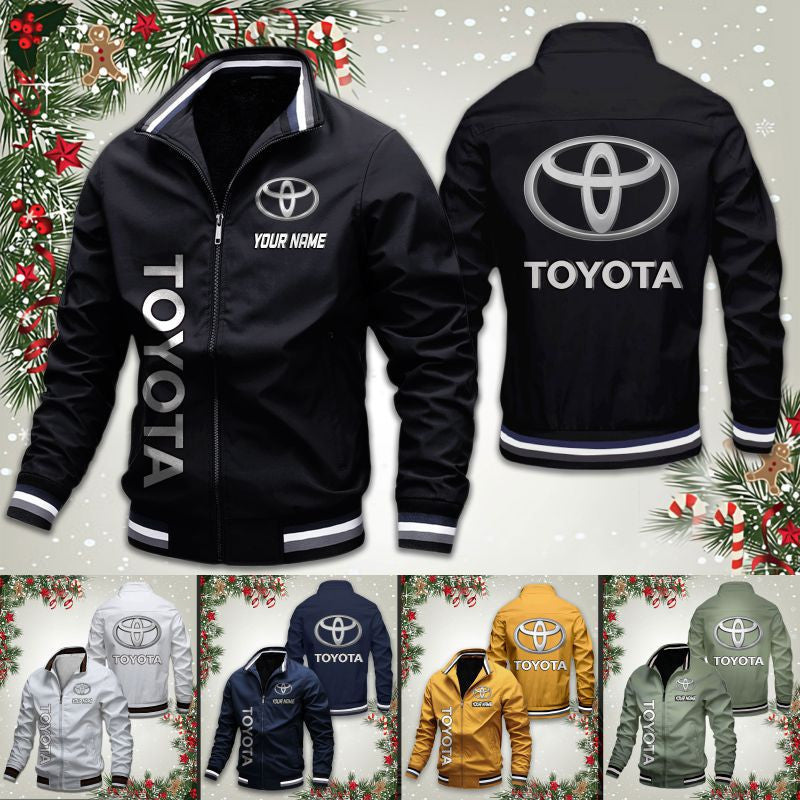 Stand-Up Collar Bomber Jacket- Toyota Landcruiser - TNTE0061